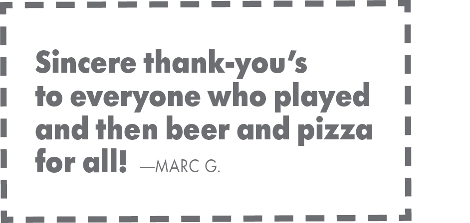 InPickleball | Heard on the Court | Beer and pizza for all