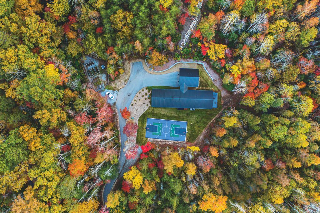InPickleball | Pickleball Rentals | Sweet Carolina | Landrum, SC | Mountain Modern Base Camp in the Blue Ridge Mountains has its own pickleball court