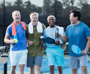 Pickleball players